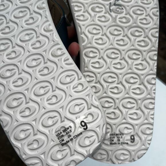 Cobian Men's Sandal Floater 2 Flip Flop Arch Support Blue Sz 9 - Picture 6 of 7